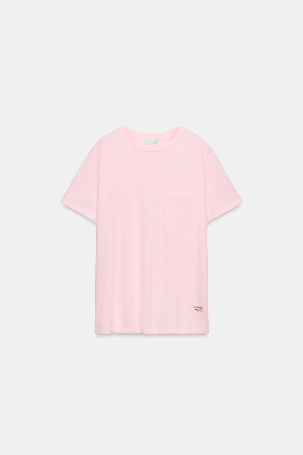 CAMISETA OVERSIZE BOLSILLO / Rosa - Zara фото 2