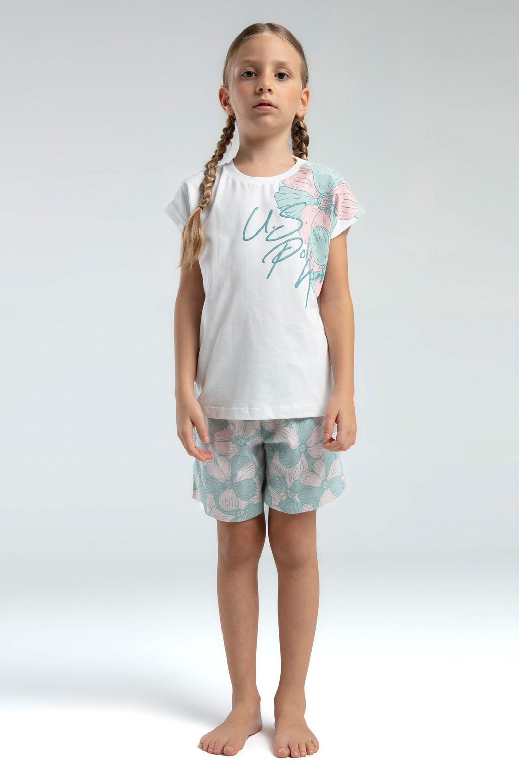 K_z _ocuk Su Ye_ili _ortlu Pijama Tak_m_ Sepette S_rpriz _ndirim - U.s. polo assn фото 6