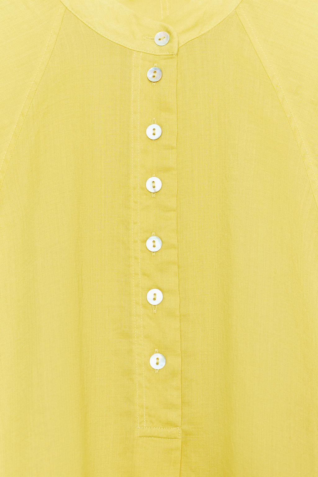 CAMISA FLUIDA CON RAMIO ZW COLLECTION / Amarillo - Zara фото 9