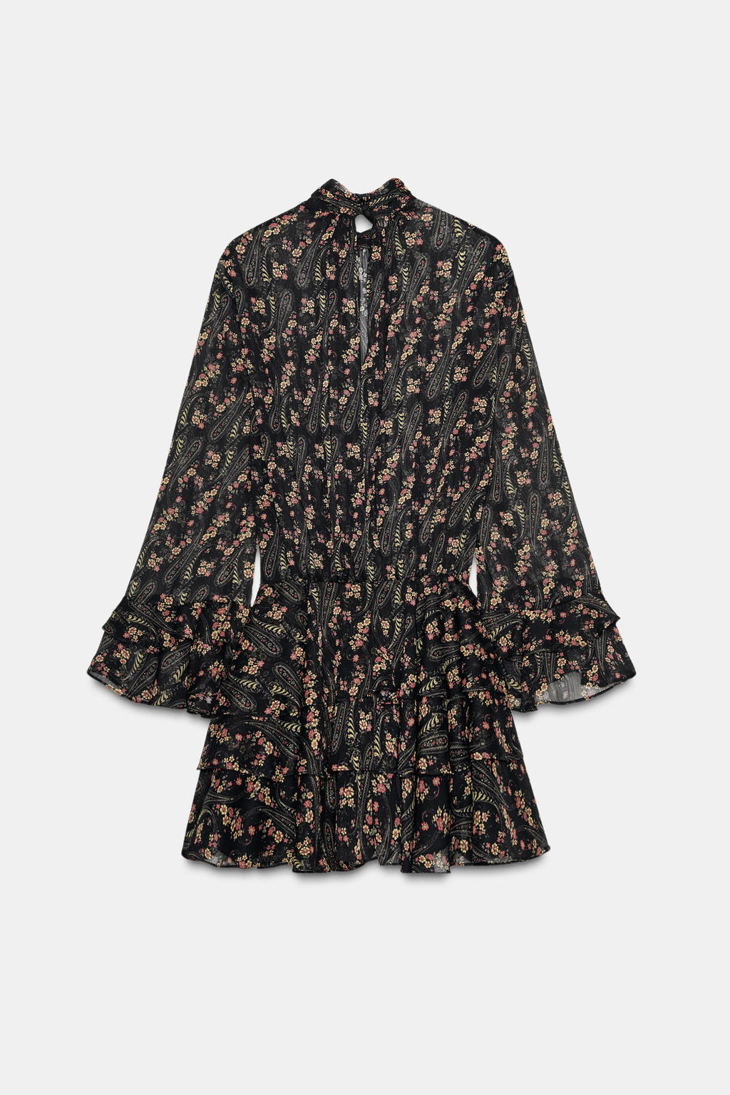 FLORAL PRINT COTTON GAUZE DRESS - Zara фото 7