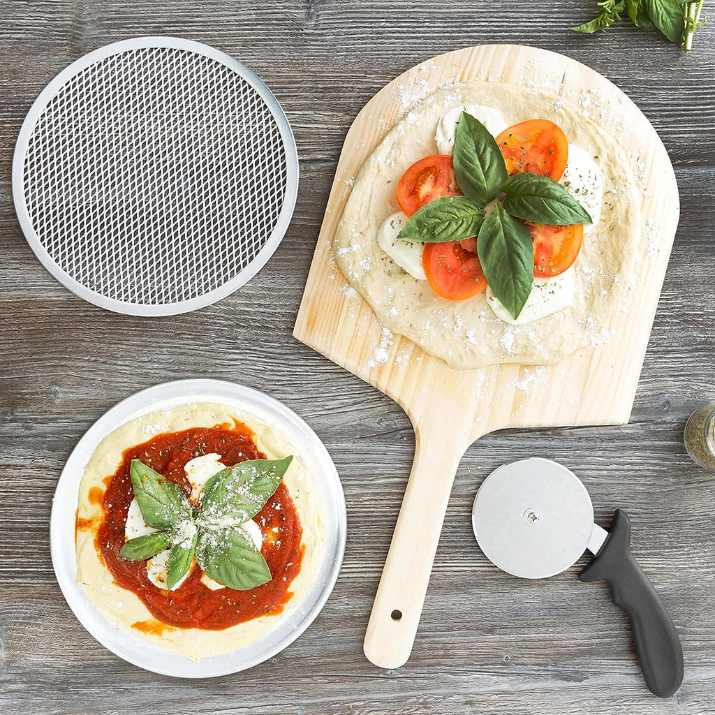 Форма-сетка для выпекания (пиццы и пирогов) Хрустящая корочка, д28см, алюминиевая (Китай) - Домашняя мода фото 4