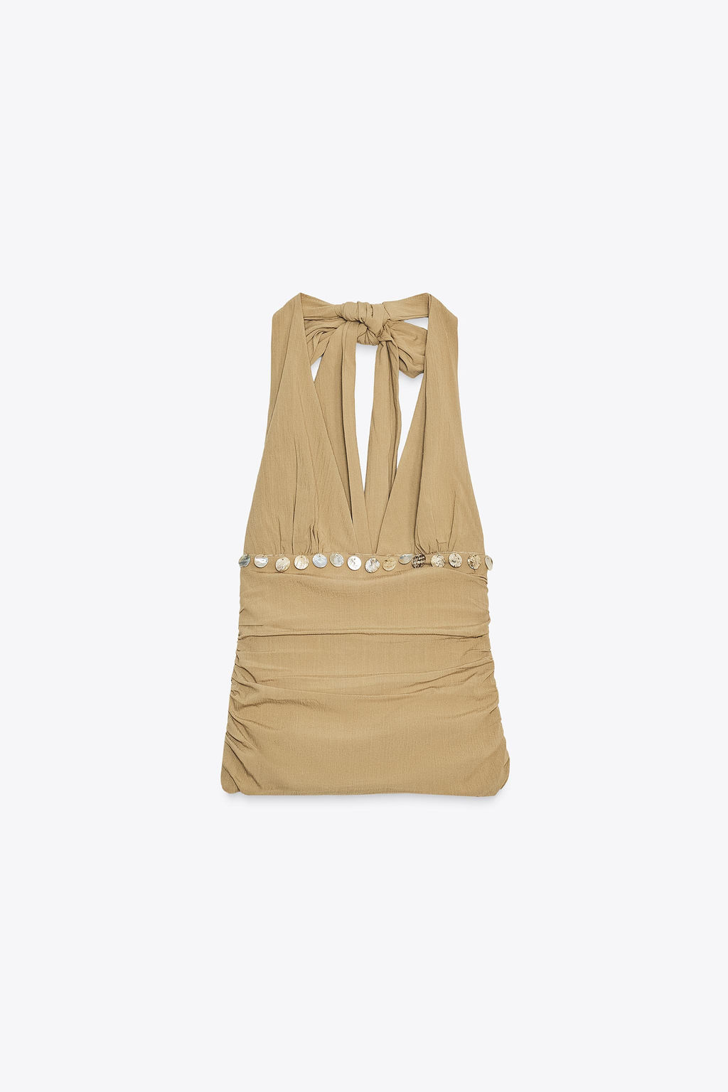 BEADED HALTER TOP - Zara фото 2