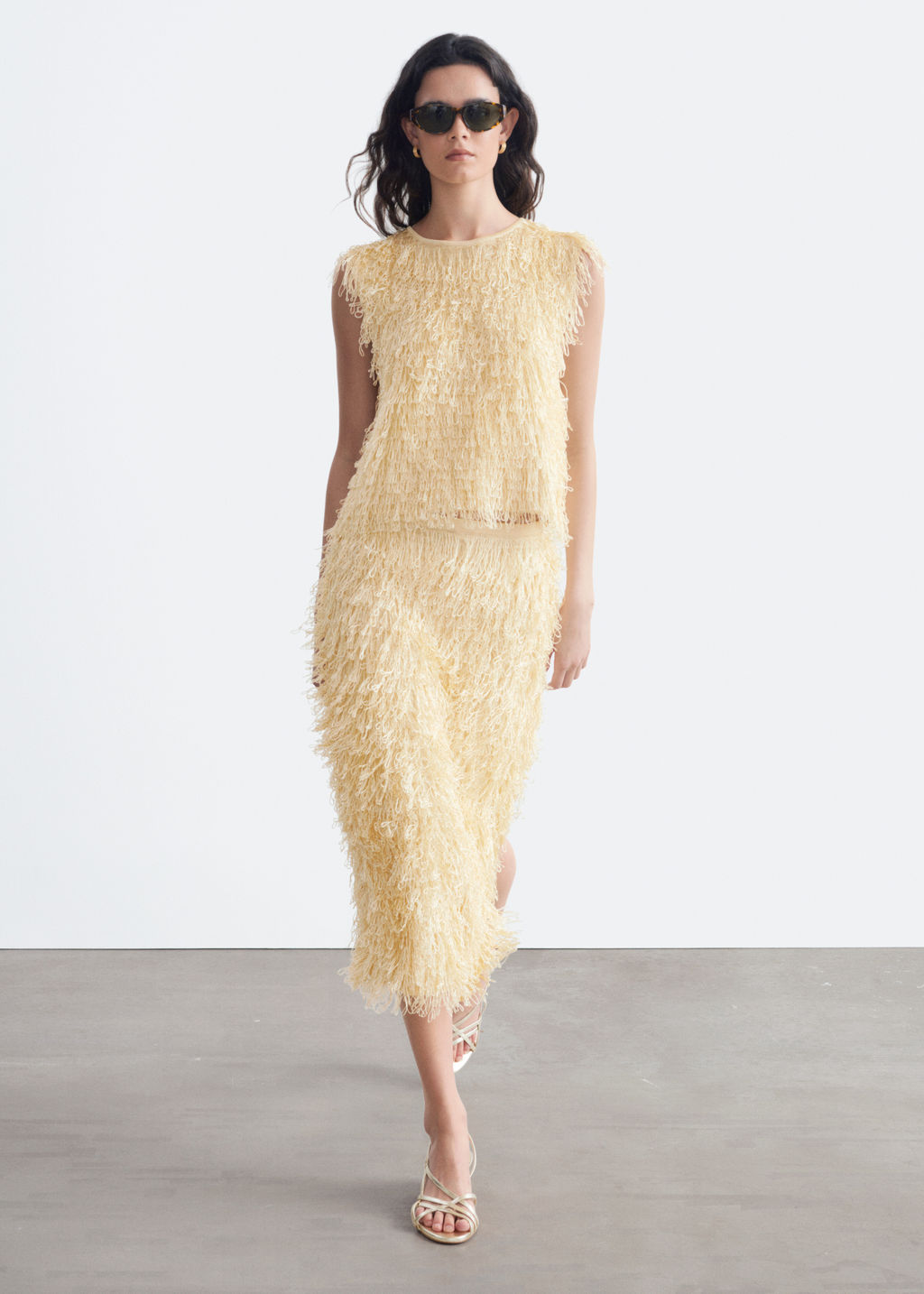 Falda l?piz con flecos - H&m фото 3