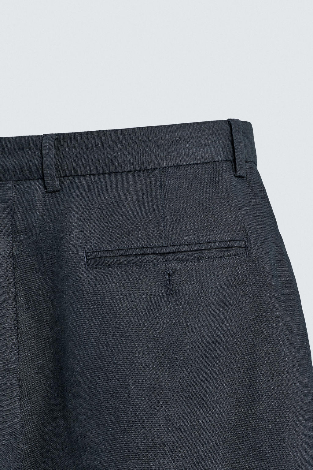 BERMUDA REGULAR FIT 100% LINO / Marino