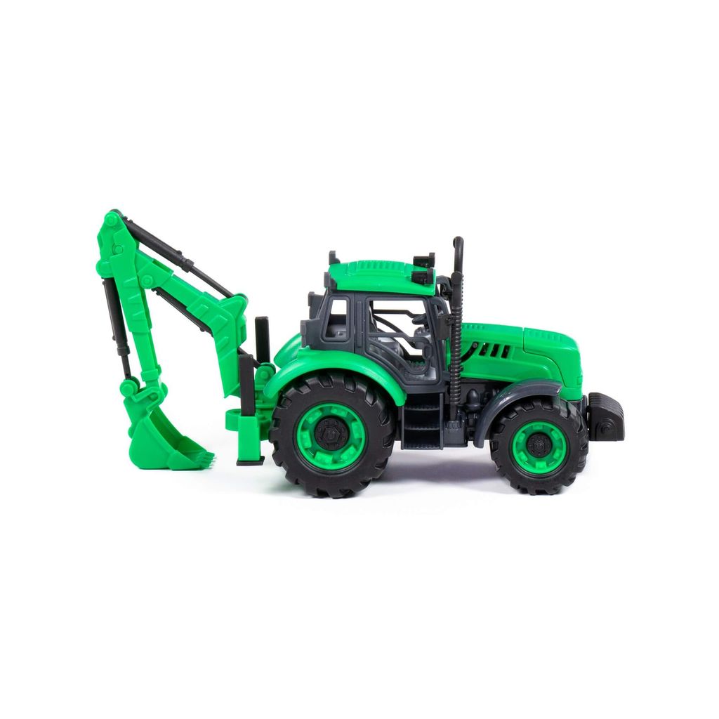 Экскаватор Прогресс инерционный (зелёный) (в коробке) - Полесье фото 6