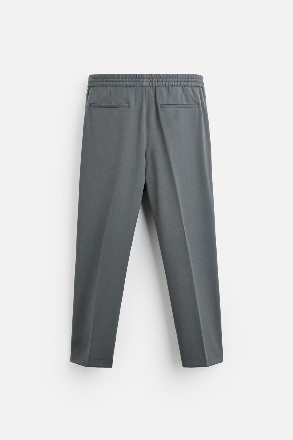 COMFORT FIT JOGGER WAIST TROUSERS - Zara фото 16