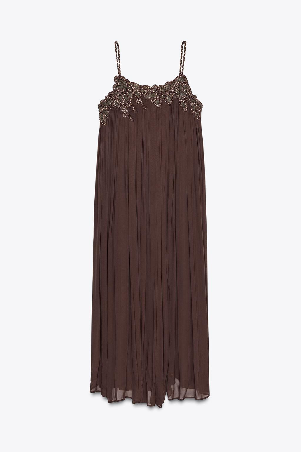 ZW COLLECTION LONG EMBROIDERED DRESS - Zara фото 6