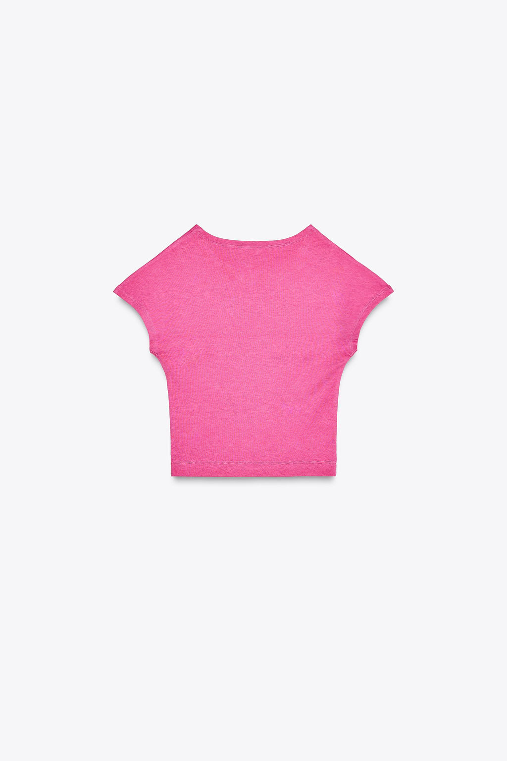 COTTON MODAL CROP T-SHIRT - Zara фото 6