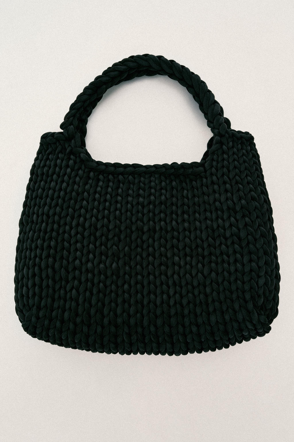 BOLSO SHOPPER TRENZADO / Negro - Zara фото 3