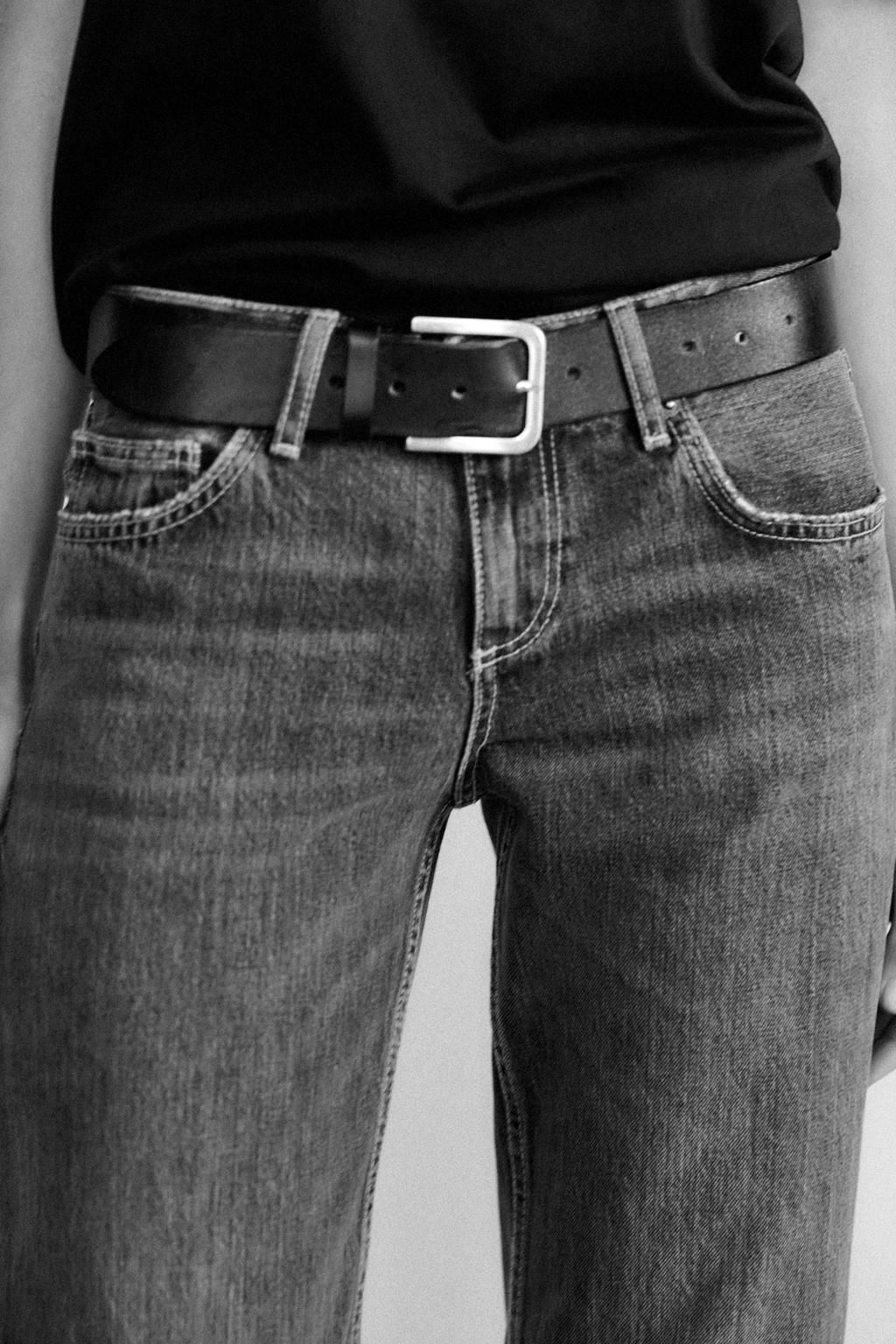 TRF WIDE-LEG LOW-RISE JEANS - Zara фото 39