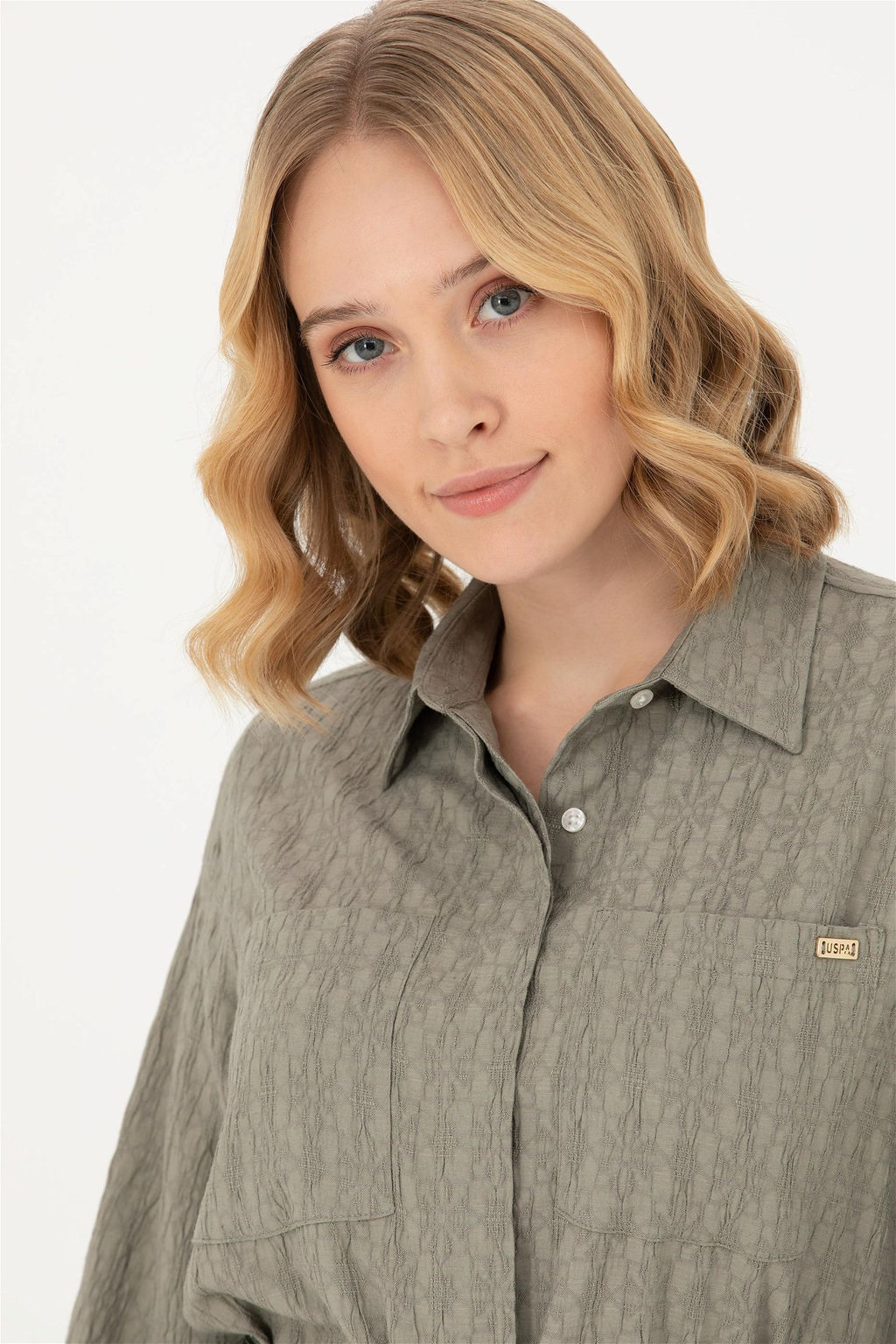 Женское мятное тканое платье - U.s. polo assn фото 3