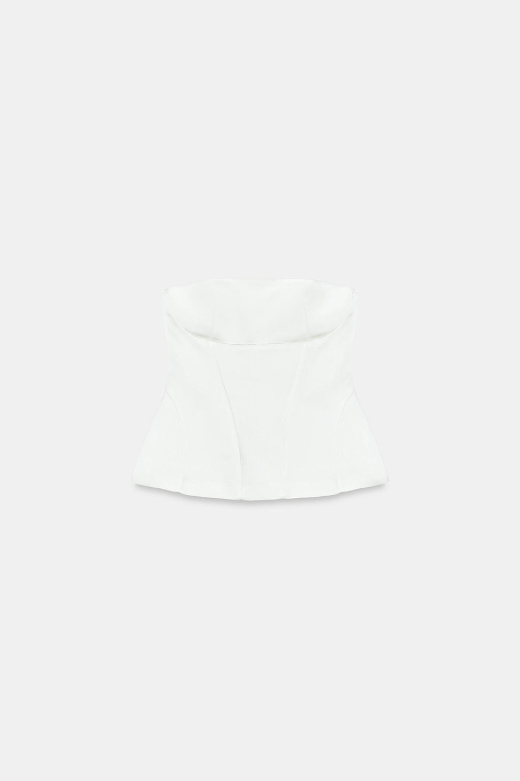 TOP PALABRA DE HONOR PEPLUM / Blanco roto