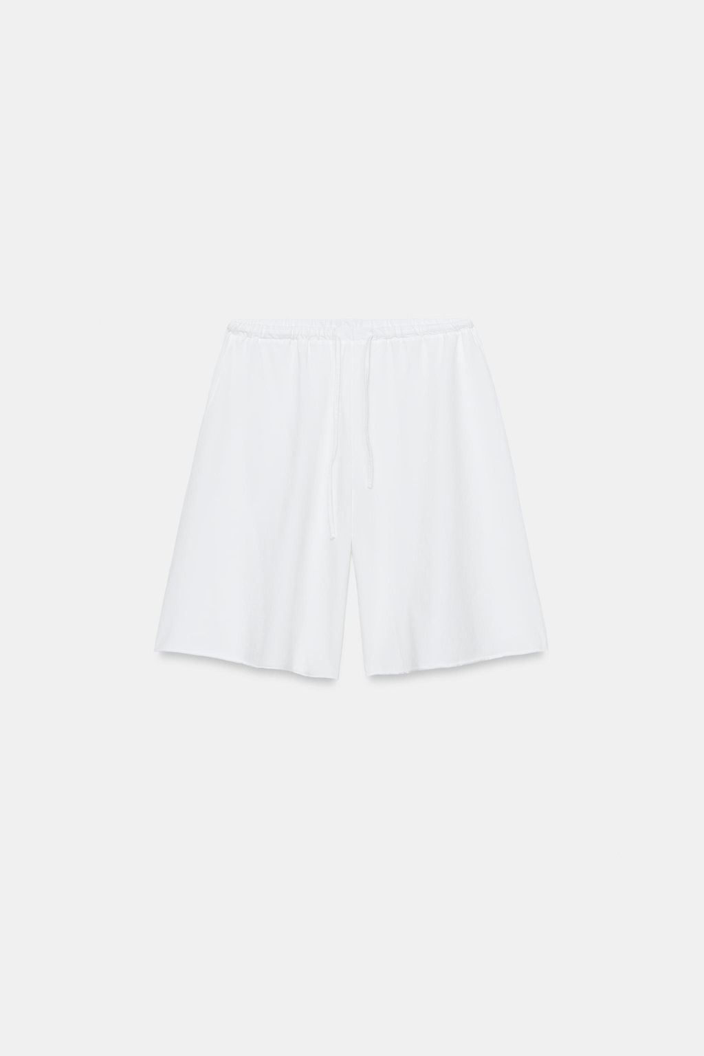 BERMUDA ALGOD?N CORDONES / Blanco - Zara фото 3