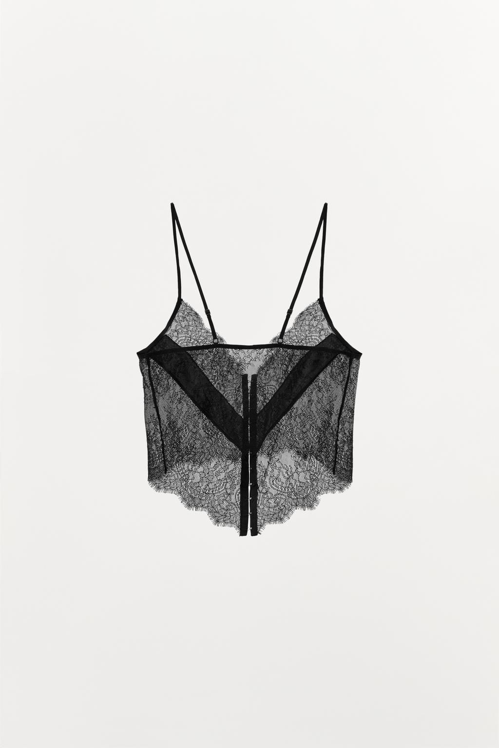 ASYMMETRIC LACE TOP - Zara фото 5