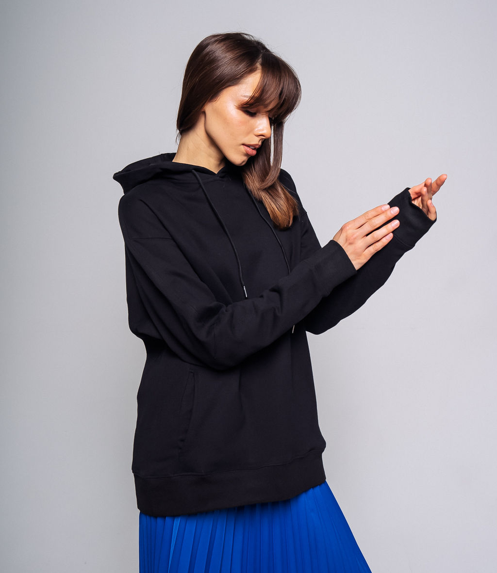 Худи #ОКТ1660, чёрный