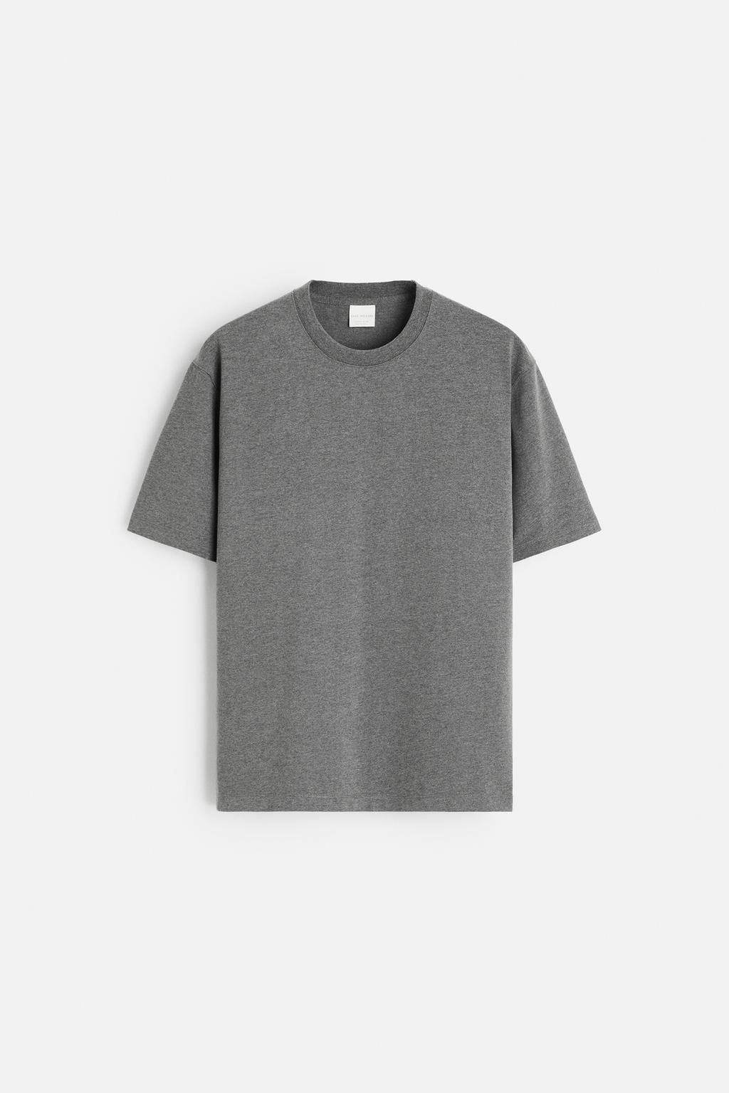 HEAVY WEIGHT SHORT SLEEVE T-SHIRT - Zara фото 34