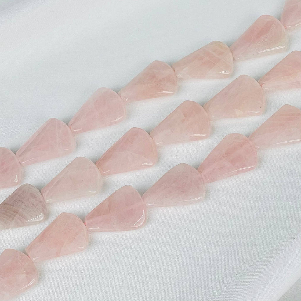 Бусины для украшений из Розового кварца 40 см