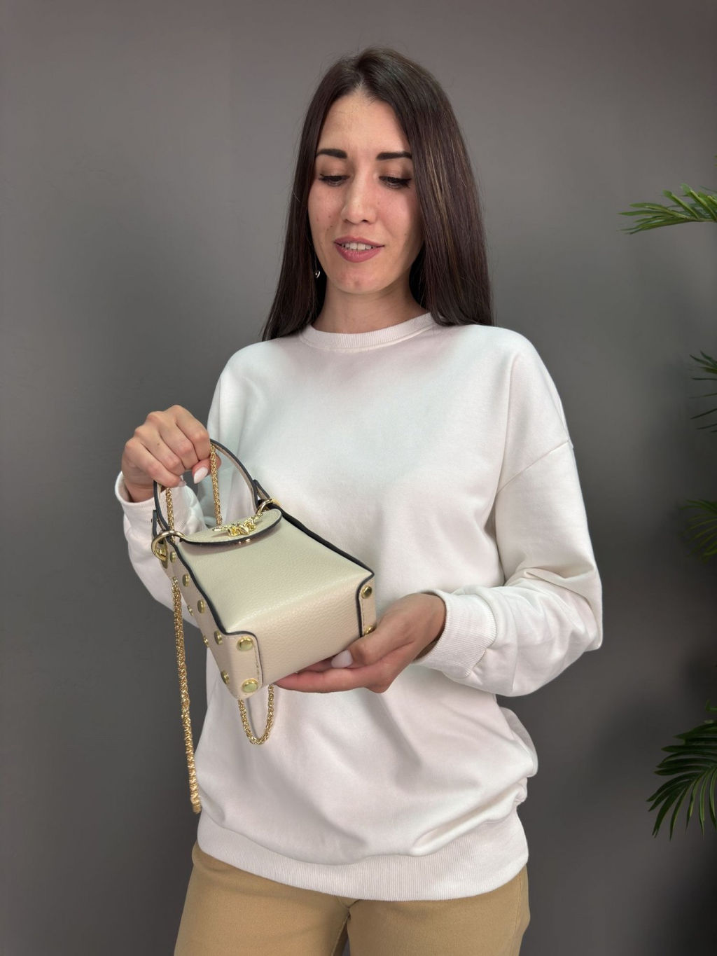 Сумка женская из телячьей кожи