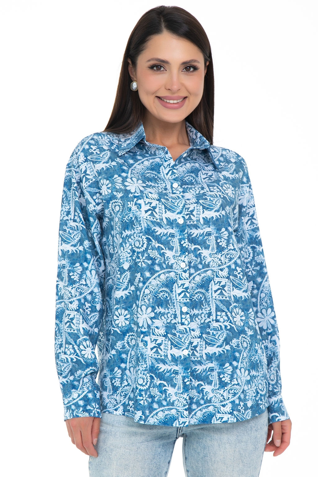 Рубашка Отличная Хит (голубой) - Diolche фото 10