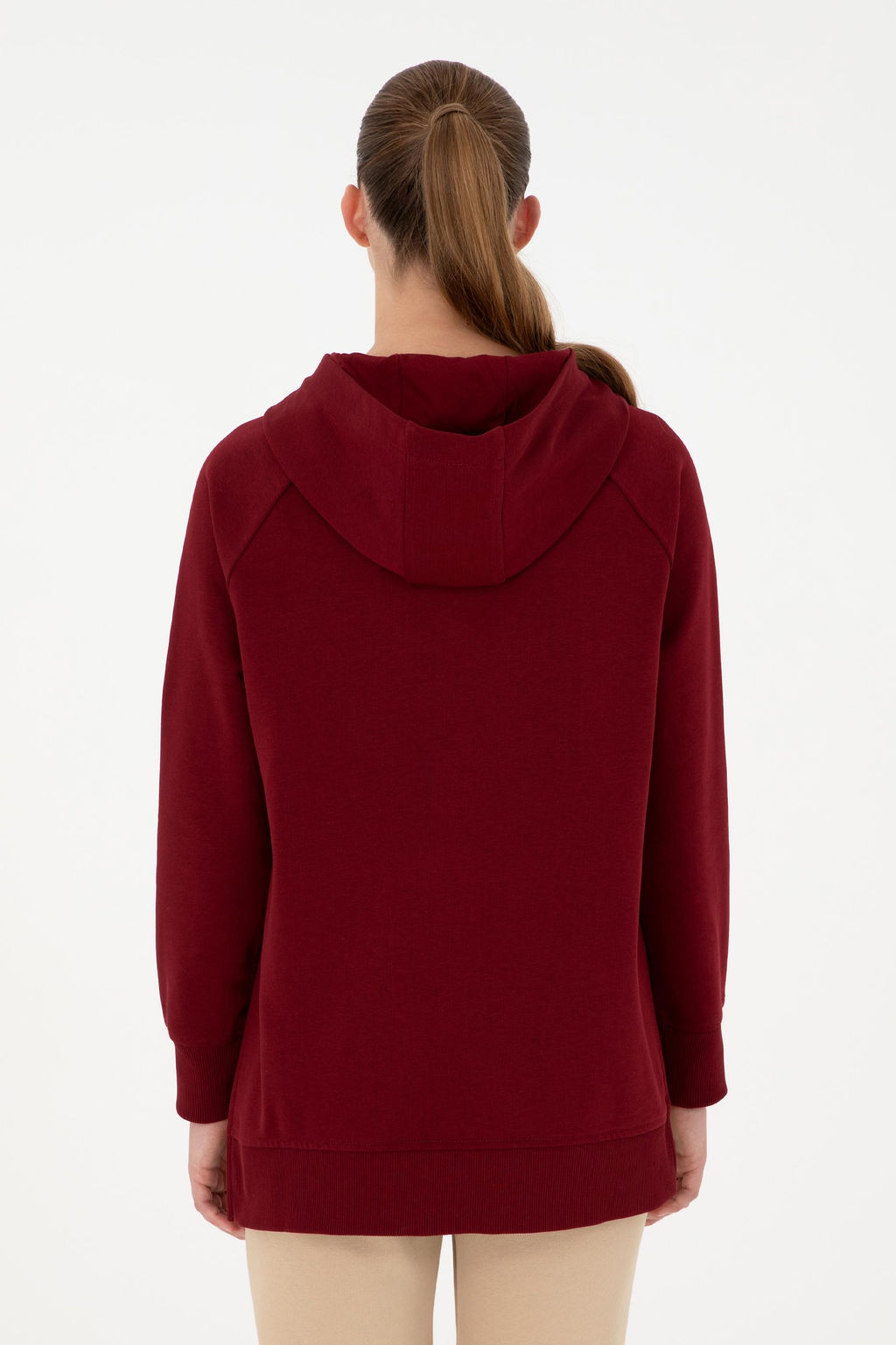 Женский бордово-красный свитшот Неожиданная скидка в корзине - U.s. polo assn фото 5