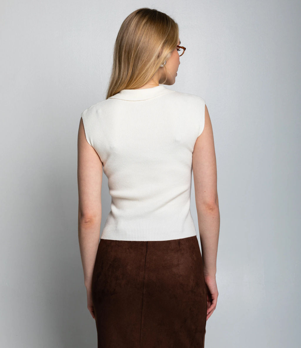 Топ #КТ060 (1), кремовый