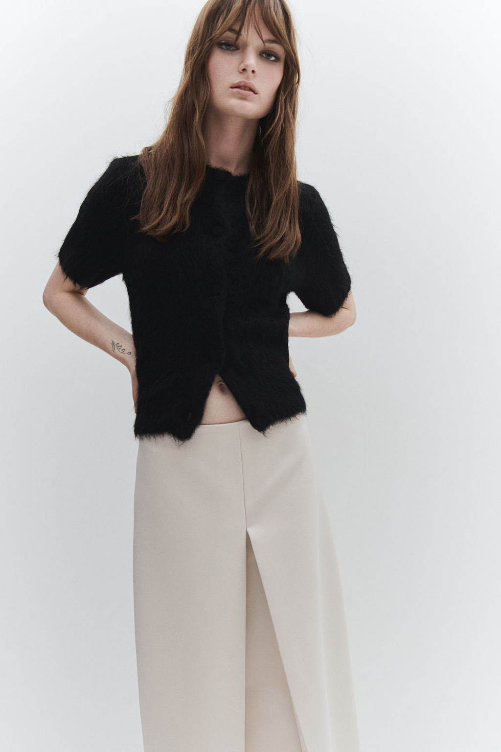 Falda en mezcla de lana - H&m фото 3