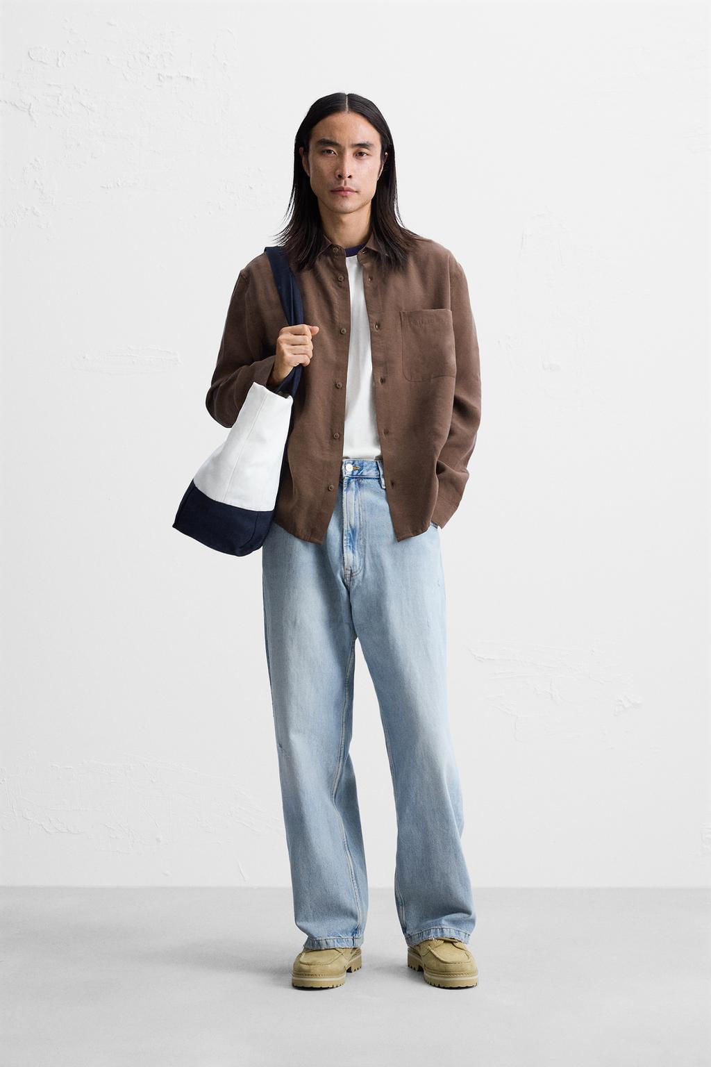 FLOWING REGULAR FIT SHIRT - Zara фото 10