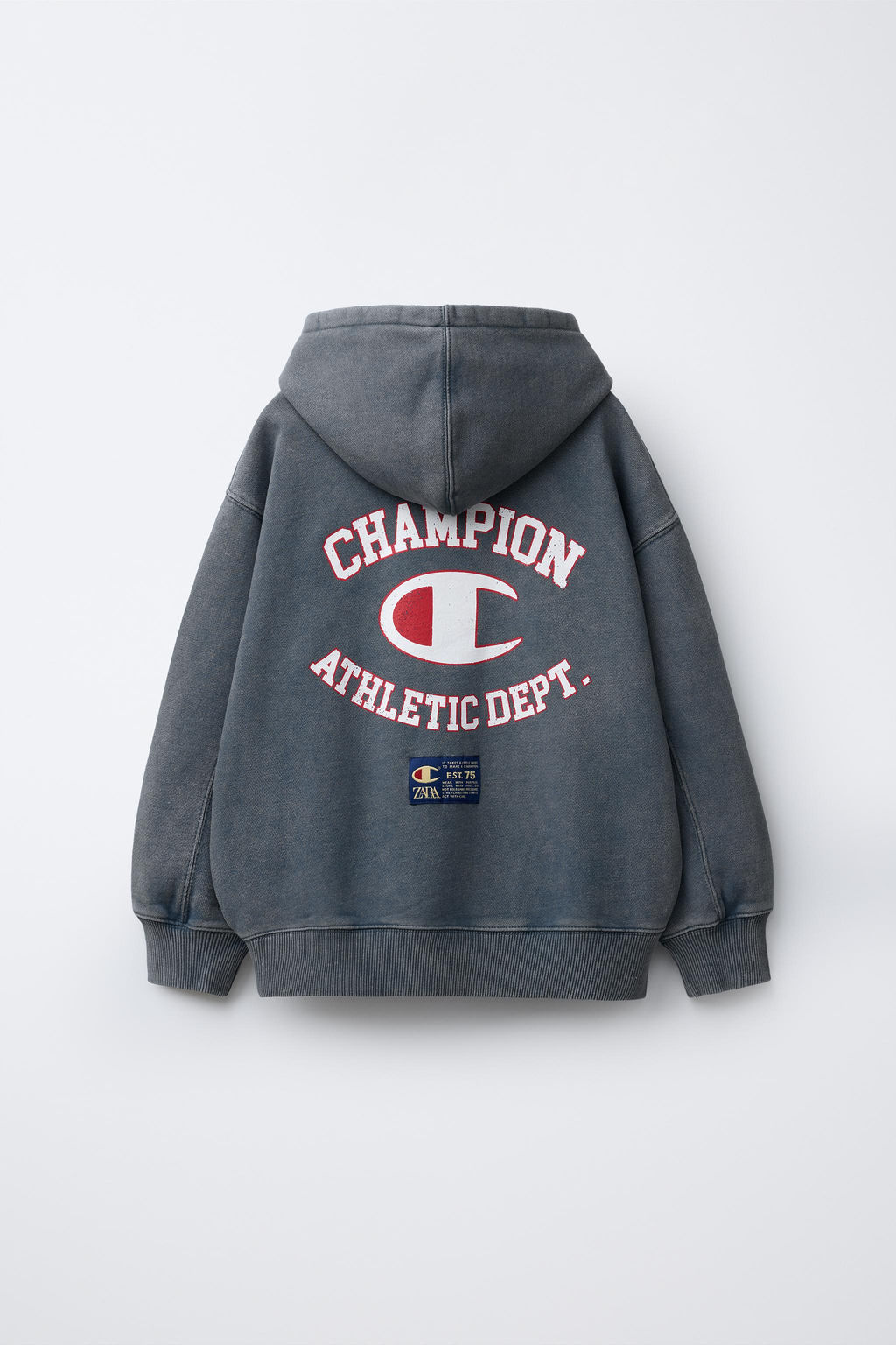 CHAMPION ® X ZARA WASHED EFFECT HOODIE  фото 2