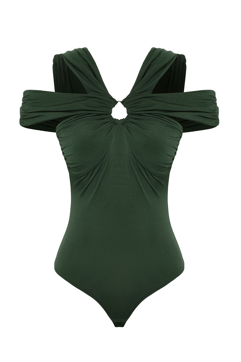TRENDYOLMILLA Haki Carmen Yaka Aksesuarl? Orme Body TPRSS25BD00004 фото 9