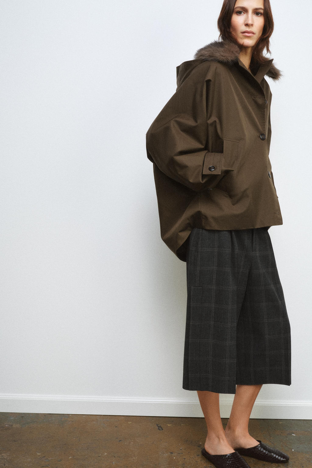 ZW COLLECTION FAUX SHEEPSKIN COLLAR PARKA - Zara фото 4