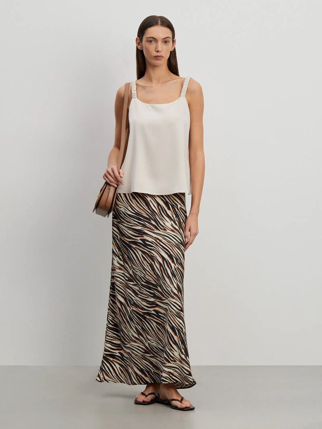 Юбка а-силуэта из 100% вискозы, S1055/catra