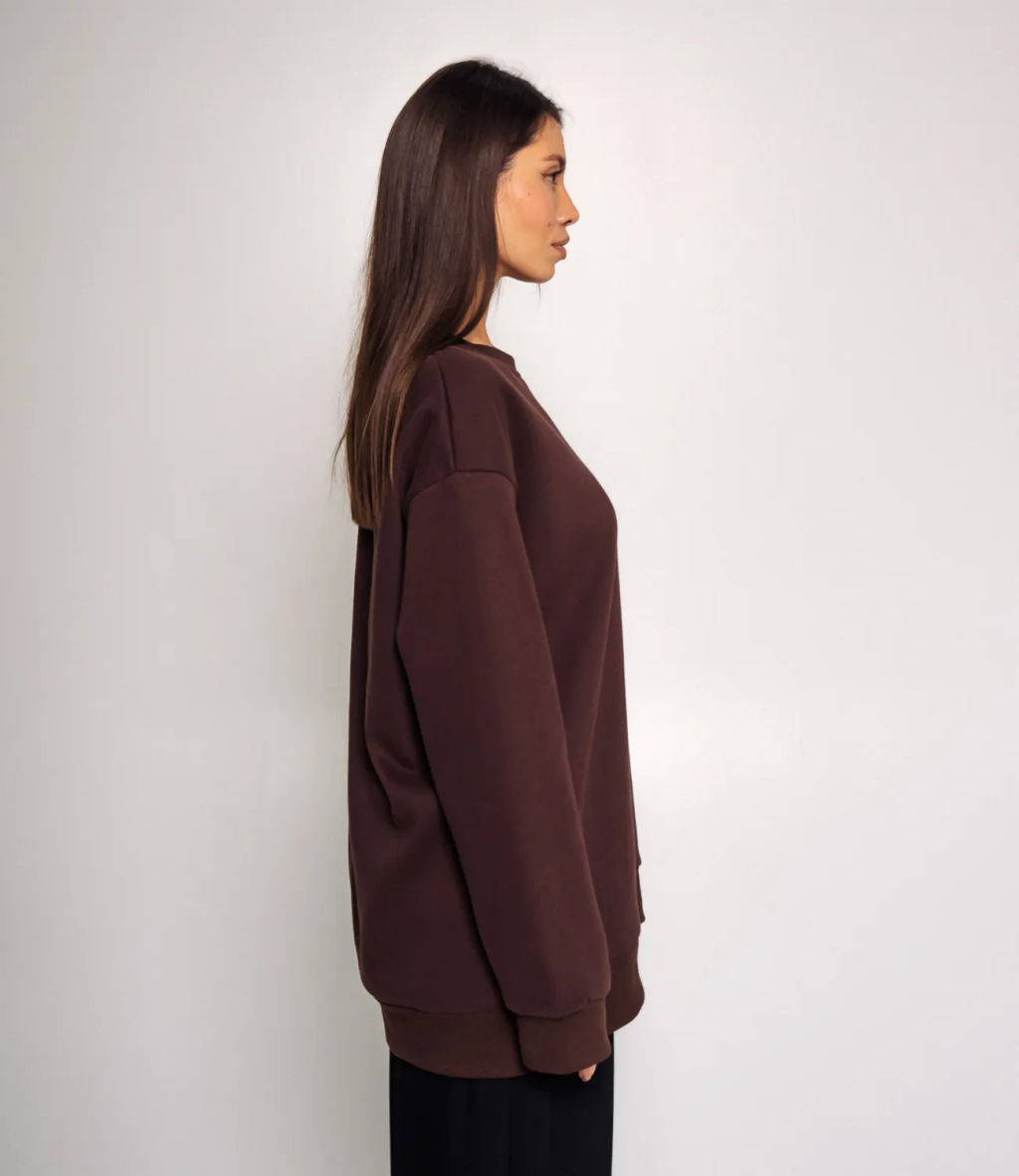 Свитшот #КТ2310 (5), шоколадный