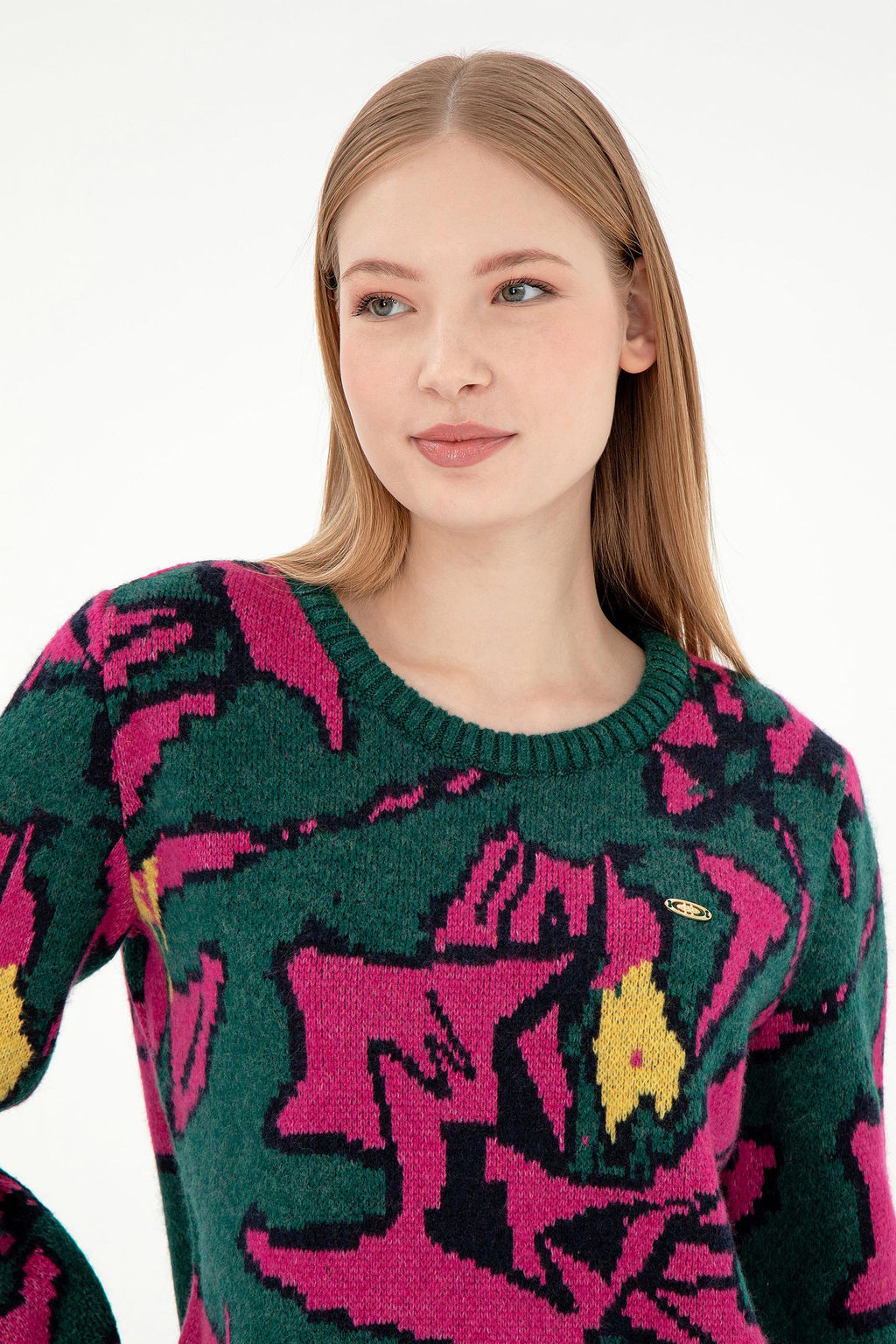 Женский темно-зеленый свитер Неожиданная скидка в корзине - U.s. polo assn фото 2