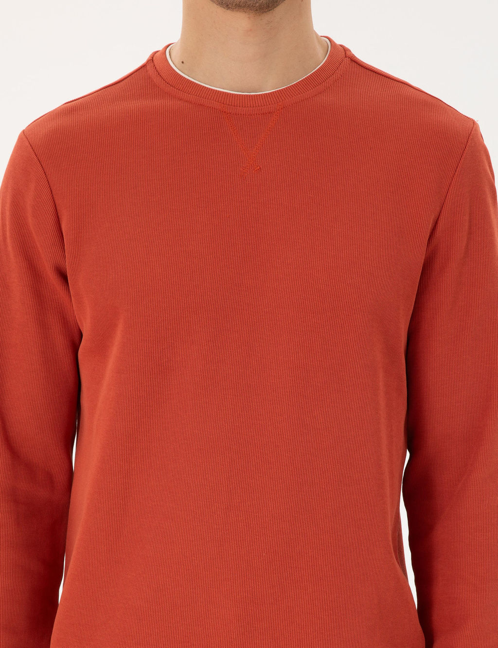 Kahverengi Regular Fit Sweatshirt - Pierre cardin фото 6