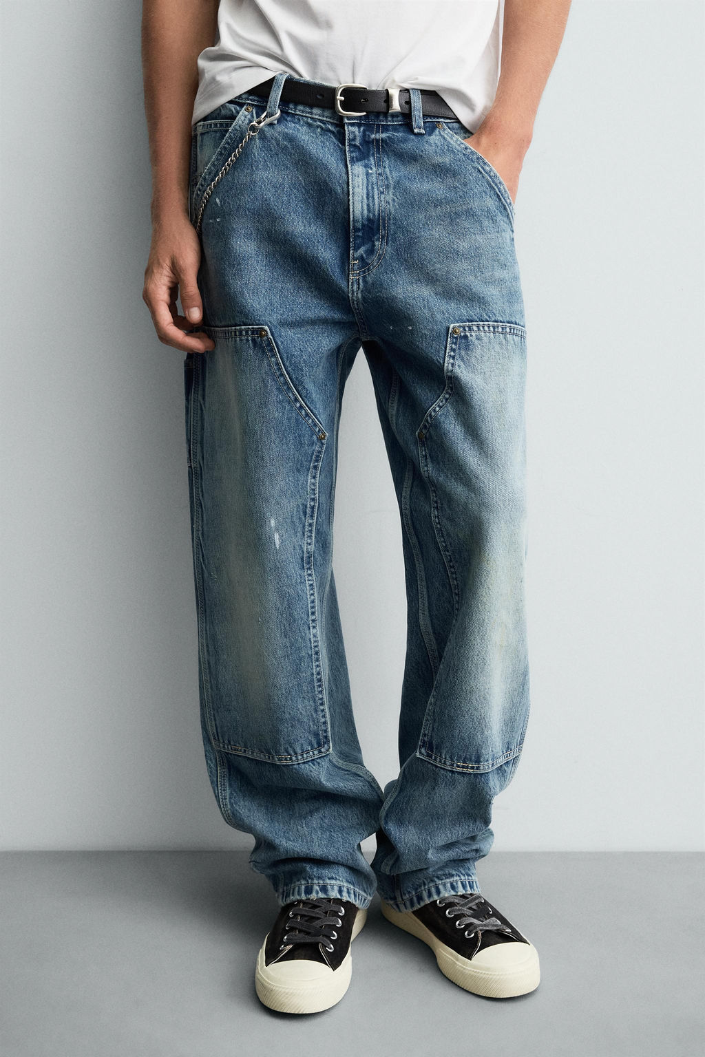 FADED CARPENTER JEANS - Zara фото 5