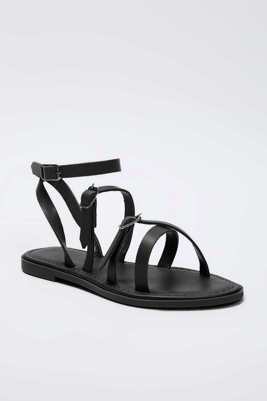 Trendyol Shoes Taba Capraz Bantl? Bilekten Baglamal? Kad?n Sandalet TAKSS25SD00051 - Trendyolmilla фото 8