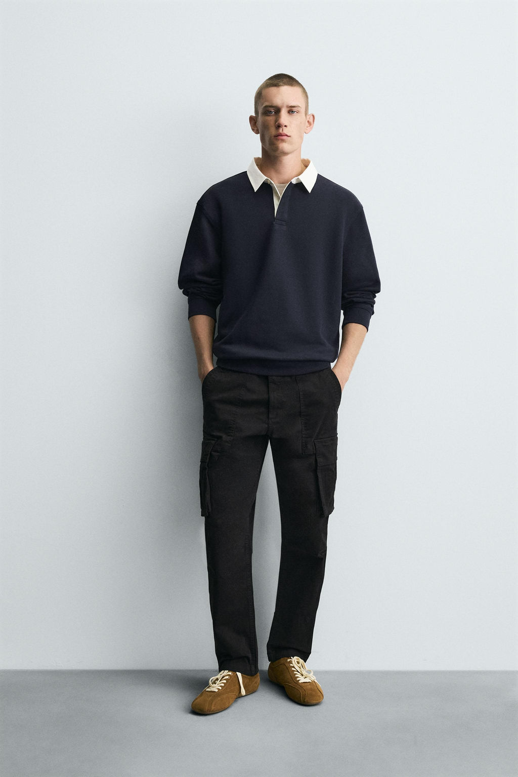 RELAXED FIT CARGO TROUSERS - Zara фото 10