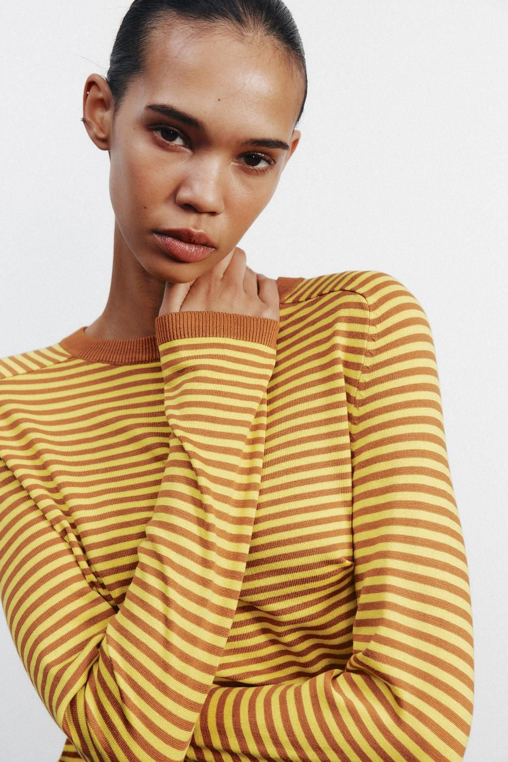 STRIPED KNIT SWEATER - Zara фото 9