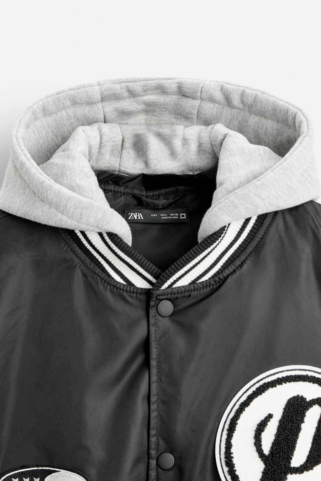 HOODED JACKET WITH PATCHES - Zara фото 9