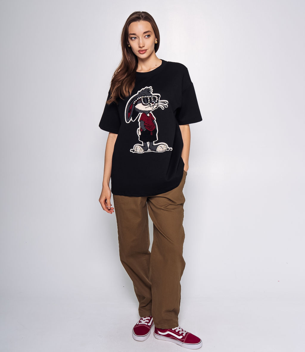 Футболка #КТ183 (2), чёрный - Dommod фото 4