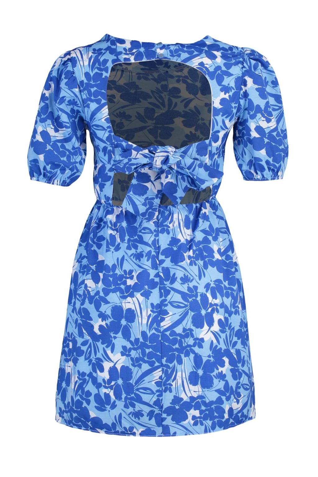 F?st?k Yesil Cicekli Etegi Belden Ac?lan Cut outl? K?sa / Mini Dokuma Elbise TWOSS22EL2858 - Trendyolmilla фото 12