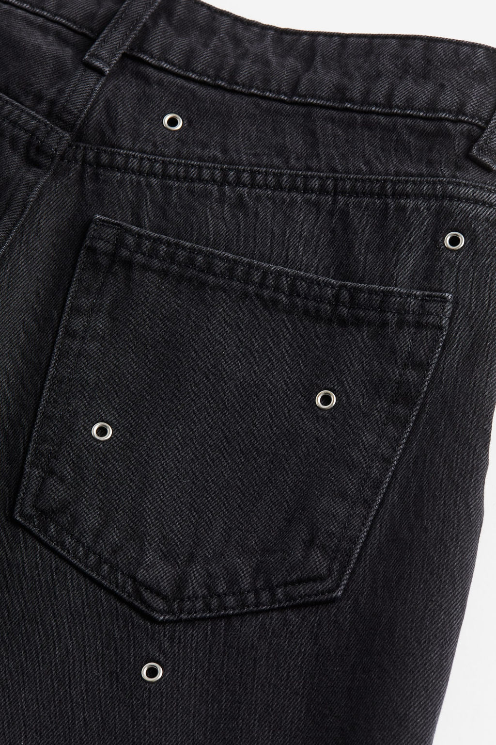 Vaquero recto con ojales decorativos - H&m фото 4
