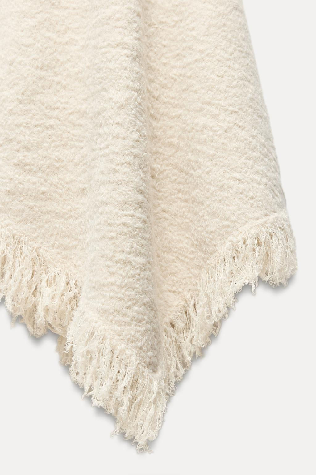 ASYMMETRIC FRINGED KNIT SKIRT - Zara фото 4