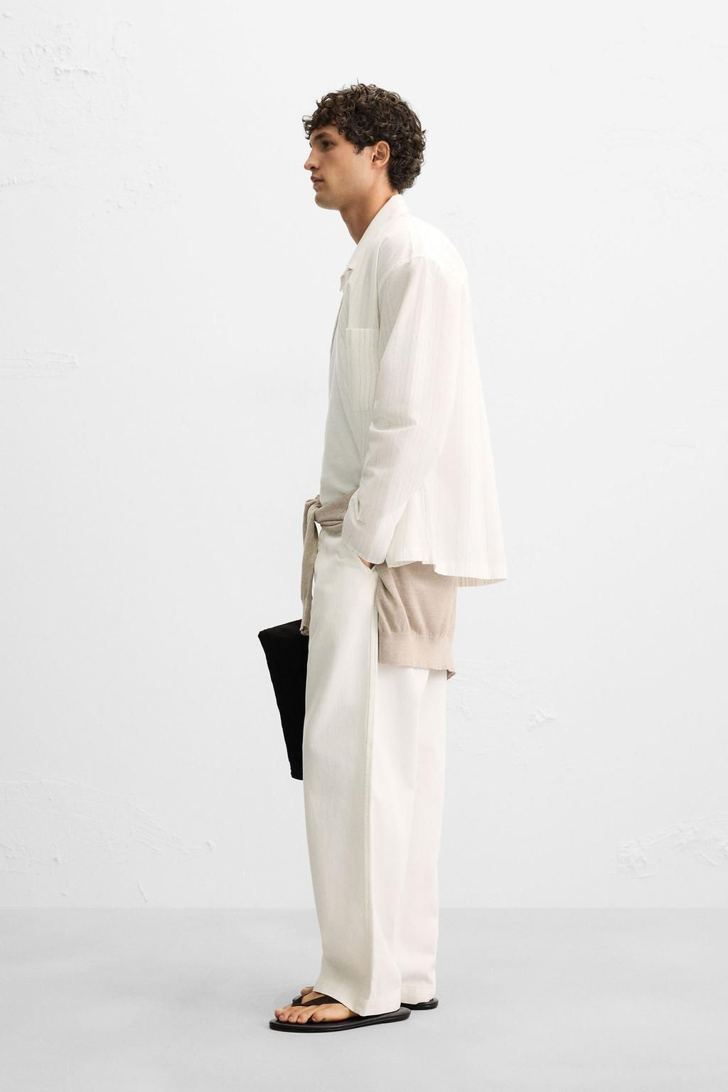 STRIPED TEXTURED SHIRT - Zara фото 4