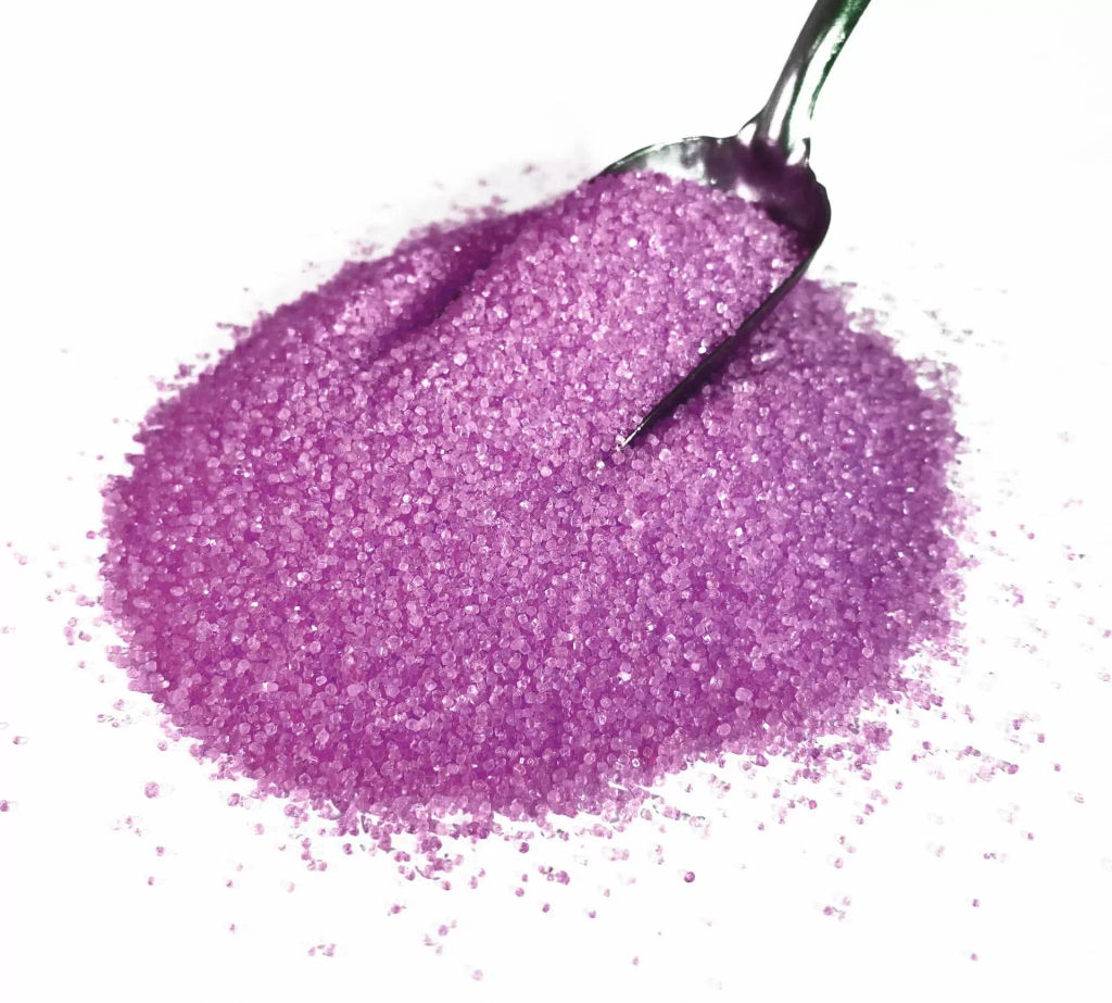 АКЦИЯ -20%! Цветной сахар для сладкой ваты и десертов со вкусом Черная смородина 0,7кг (банка) - Ярко Сладко фото 2