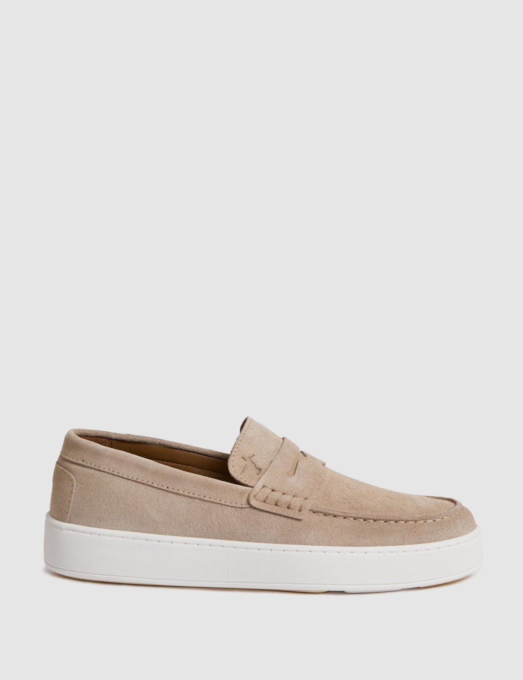 Bej %100 Deri S_et Loafer Ayakkab_