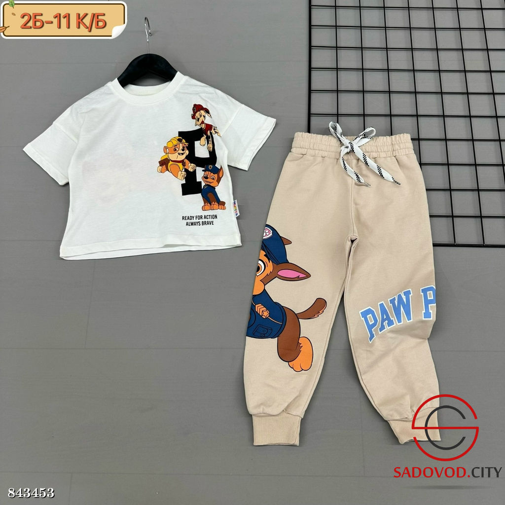 Костюм с рисунком для мальчика