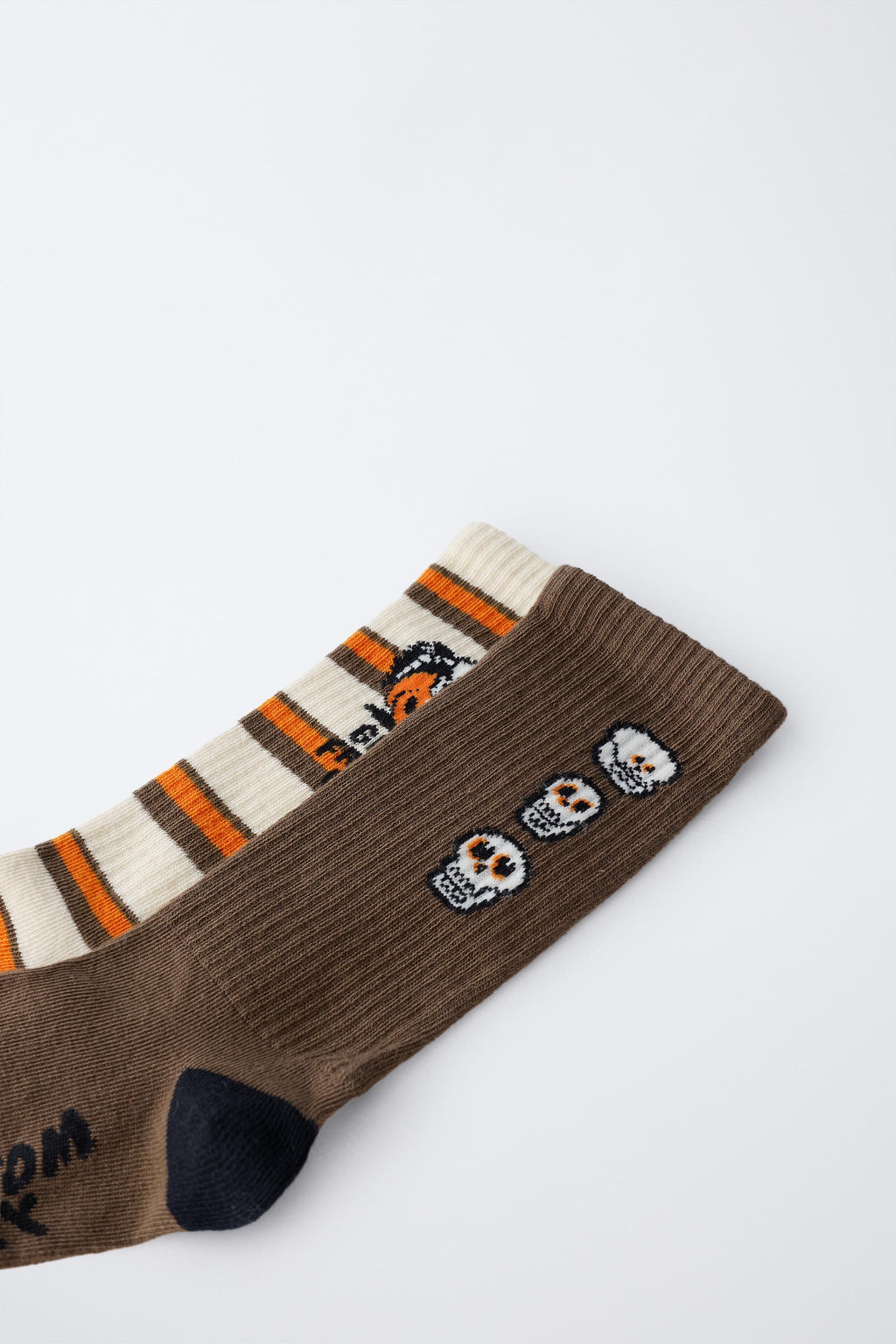 2-PACK OF STRIPED PUMPKIN SOCKS - Zara фото 2