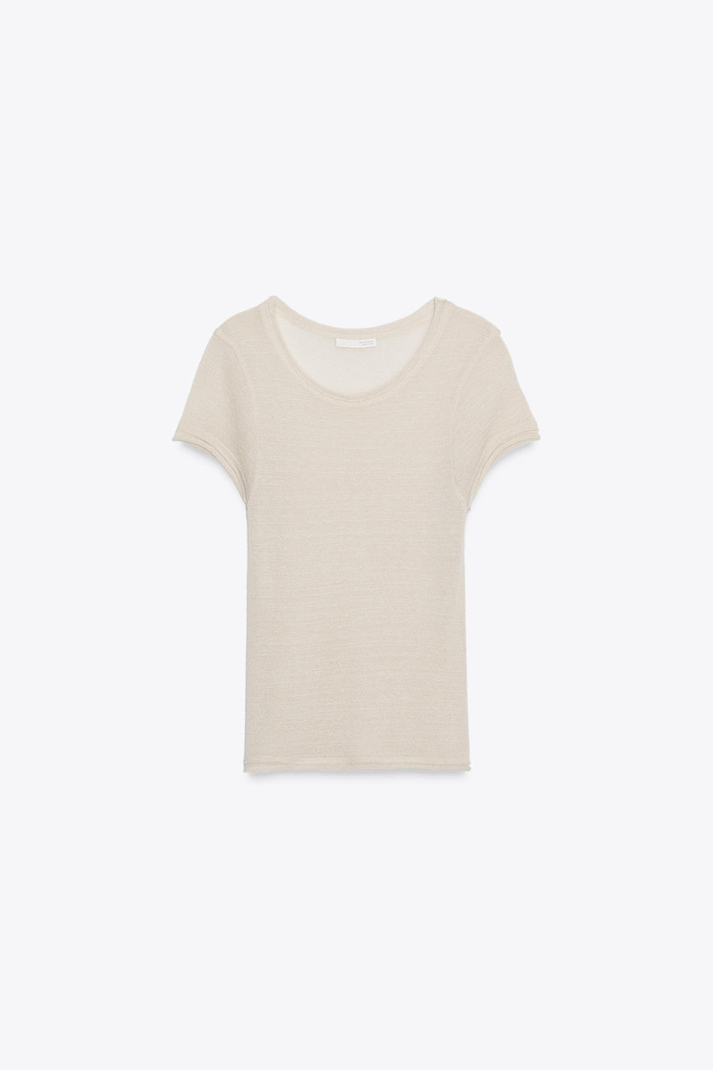 WOOL SHORT SLEEVE T-SHIRT - Zara фото 5