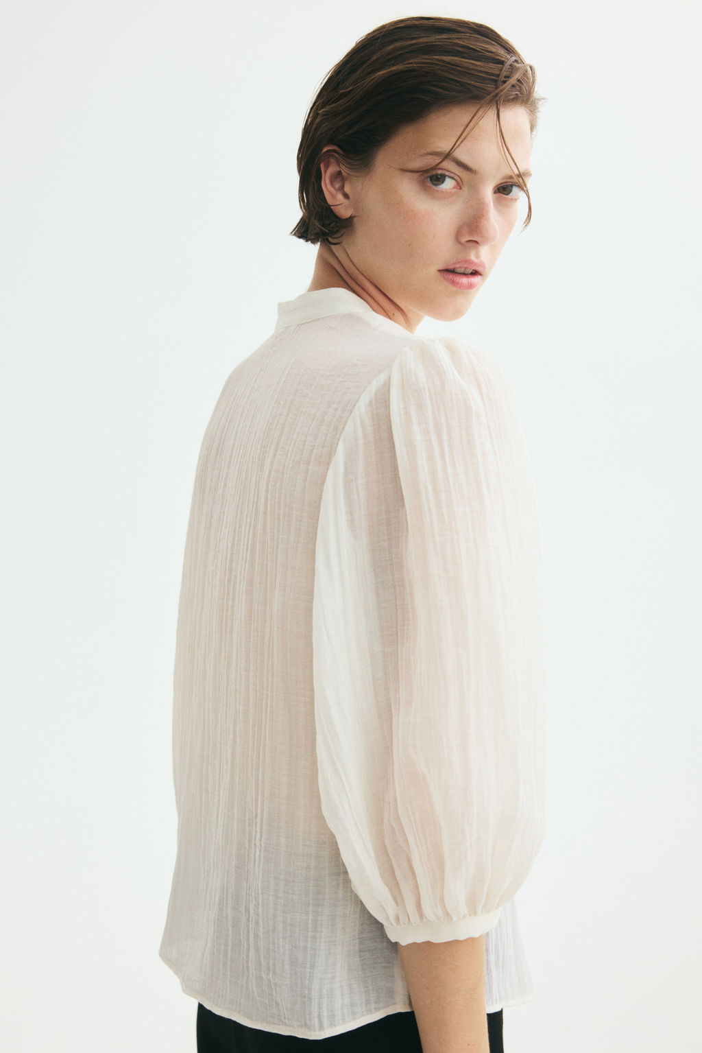 Blusa con mangas globo - H&m фото 5